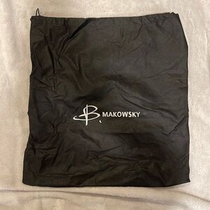 B. Makowsky Black Dust Cover Storage Bag for Handbag or Shoes